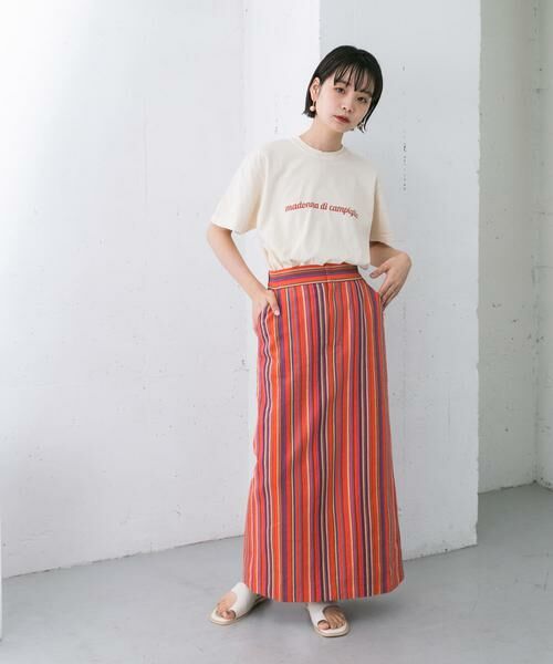 KBF / ケービーエフ スカート | ストライプペンシルスカート | 詳細10