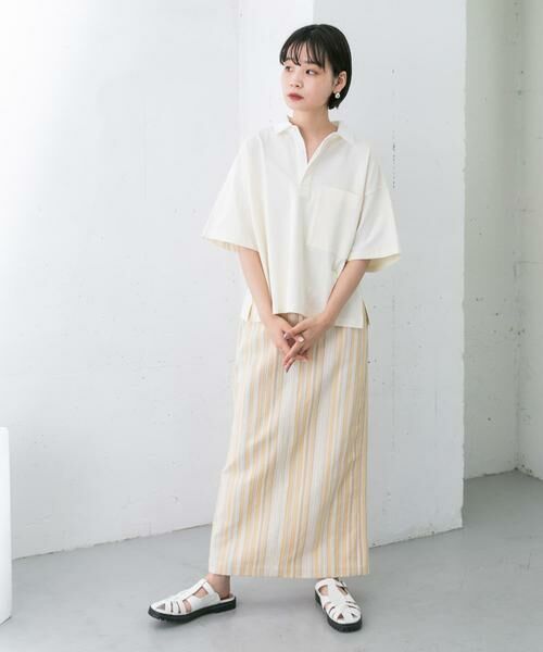 KBF / ケービーエフ スカート | ストライプペンシルスカート | 詳細27