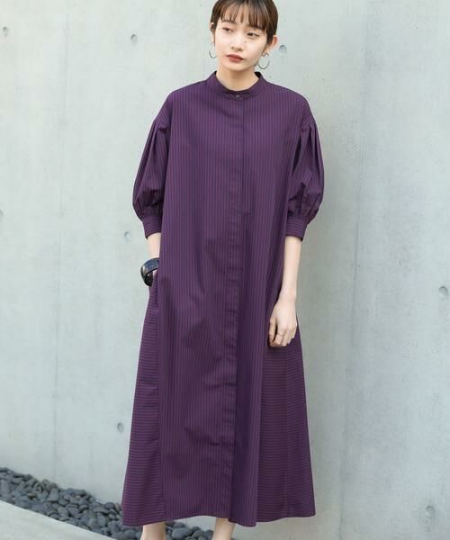 KBF / ケービーエフ ワンピース | ストライプパフスリーブワンピース | 詳細3