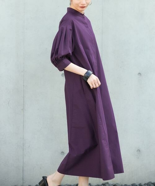 KBF / ケービーエフ ワンピース | ストライプパフスリーブワンピース | 詳細4