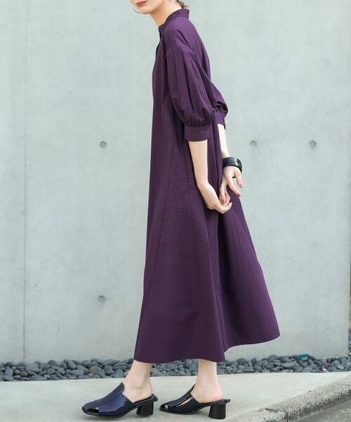 KBF / ケービーエフ ワンピース | ストライプパフスリーブワンピース | 詳細5