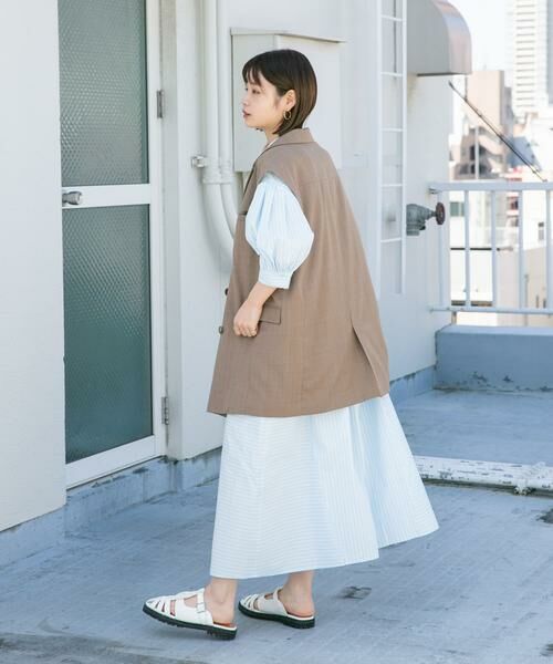 KBF / ケービーエフ ワンピース | ストライプパフスリーブワンピース | 詳細16