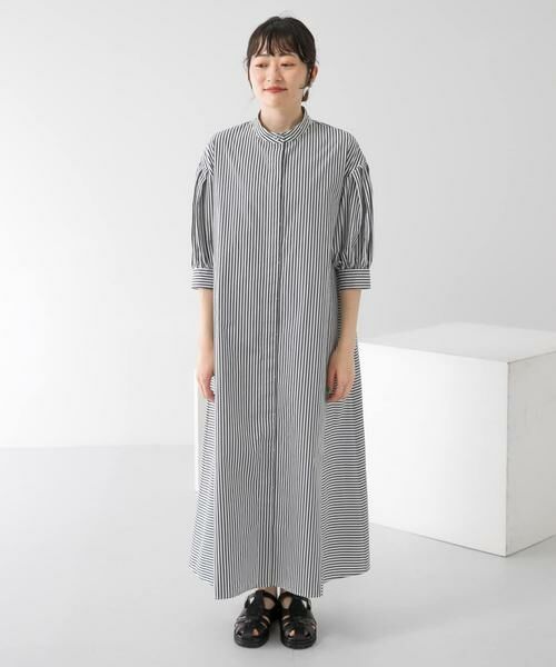 KBF / ケービーエフ ワンピース | ストライプパフスリーブワンピース | 詳細29