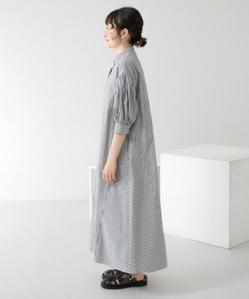 KBF / ケービーエフ ワンピース | ストライプパフスリーブワンピース | 詳細30