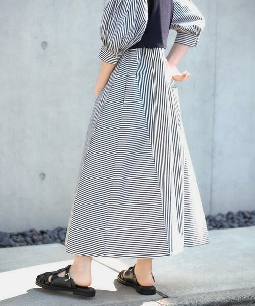 KBF / ケービーエフ ワンピース | ストライプパフスリーブワンピース | 詳細25