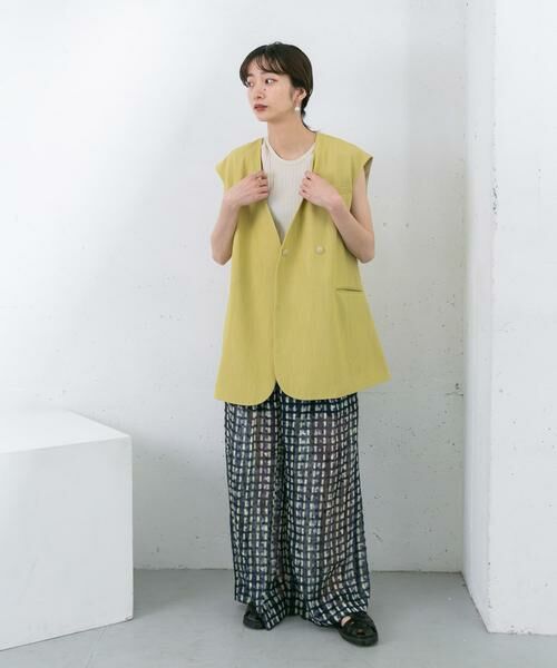 KBF / ケービーエフ その他アウター | ラウンドノーカラージレ | 詳細4