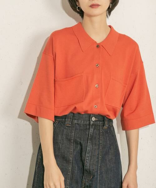 KBF / ケービーエフ ニット・セーター | ルーズシルエットニットシャツ | 詳細1