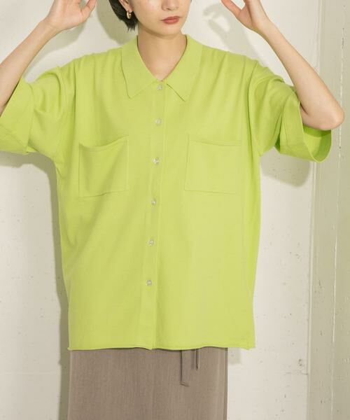 KBF / ケービーエフ ニット・セーター | ルーズシルエットニットシャツ | 詳細16