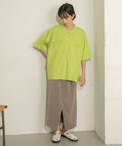 KBF / ケービーエフ ニット・セーター | ルーズシルエットニットシャツ | 詳細20