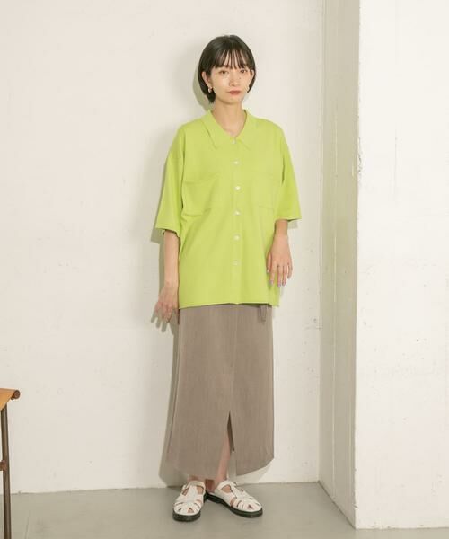 KBF / ケービーエフ ニット・セーター | ルーズシルエットニットシャツ | 詳細21