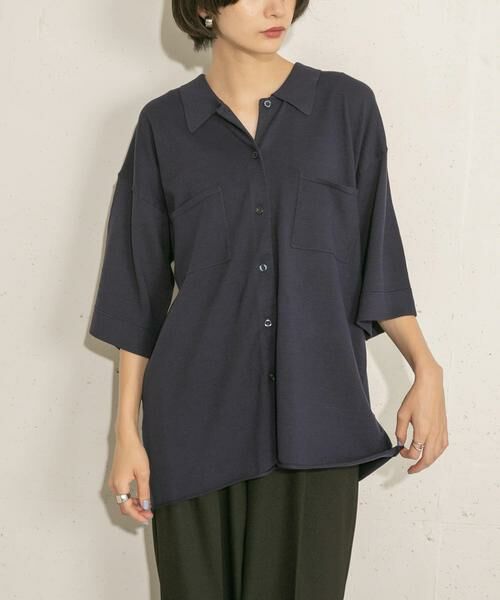 KBF / ケービーエフ ニット・セーター | ルーズシルエットニットシャツ | 詳細25