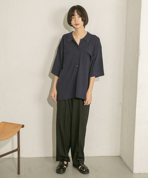 KBF / ケービーエフ ニット・セーター | ルーズシルエットニットシャツ | 詳細28