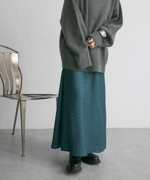 KBF / ケービーエフ スカート | レオパードプリントロングスカート | 詳細1