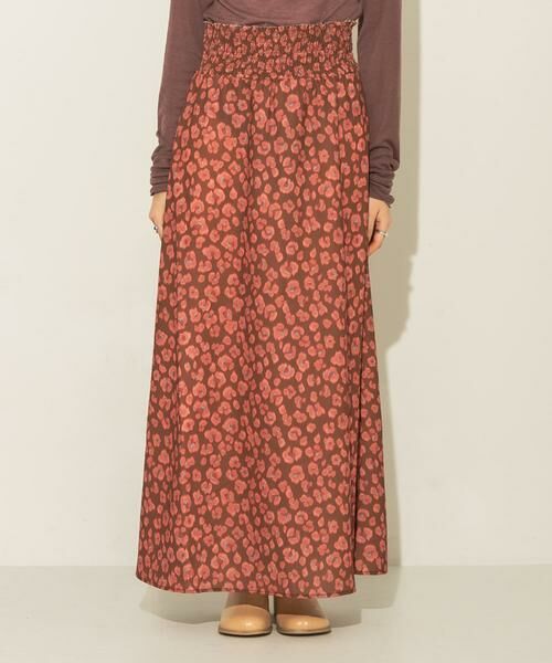 KBF / ケービーエフ スカート | レオパードプリントロングスカート | 詳細23