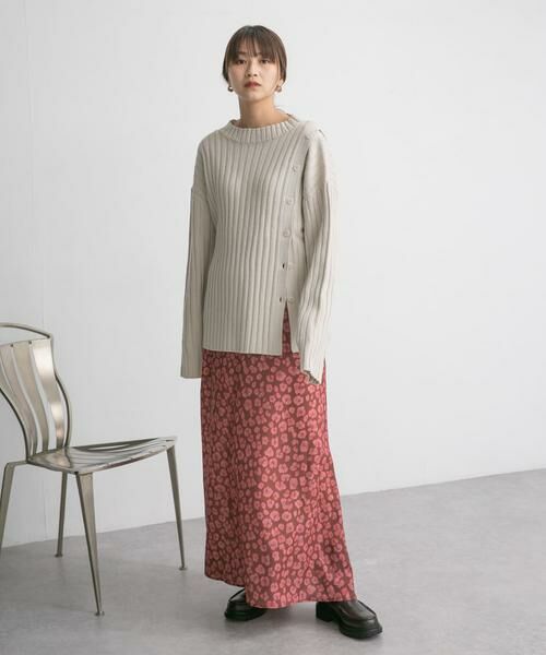 KBF / ケービーエフ スカート | レオパードプリントロングスカート | 詳細17