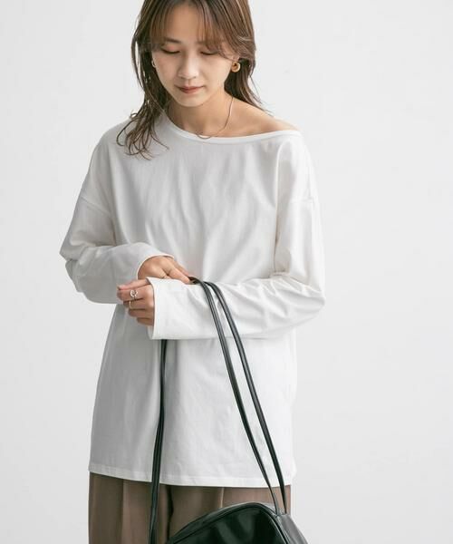 KBF / ケービーエフ Tシャツ | アシメネックカットソー | 詳細11