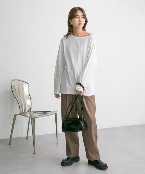 KBF / ケービーエフ Tシャツ | アシメネックカットソー | 詳細16