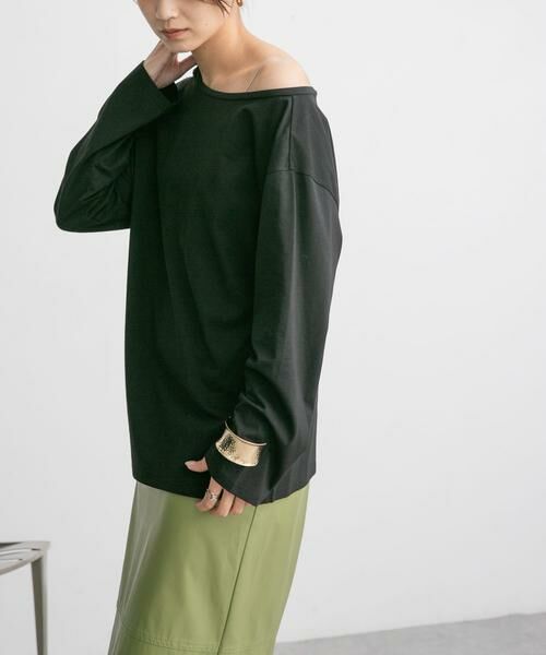 KBF / ケービーエフ Tシャツ | アシメネックカットソー | 詳細20