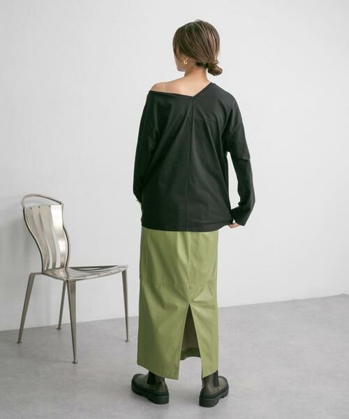 KBF / ケービーエフ Tシャツ | アシメネックカットソー | 詳細24