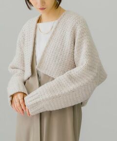 KBF / ケービーエフ カーディガン・ボレロ | ローゲージショートニットカーディガン