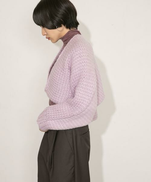 KBF / ケービーエフ カーディガン・ボレロ | ローゲージショートニットカーディガン | 詳細6