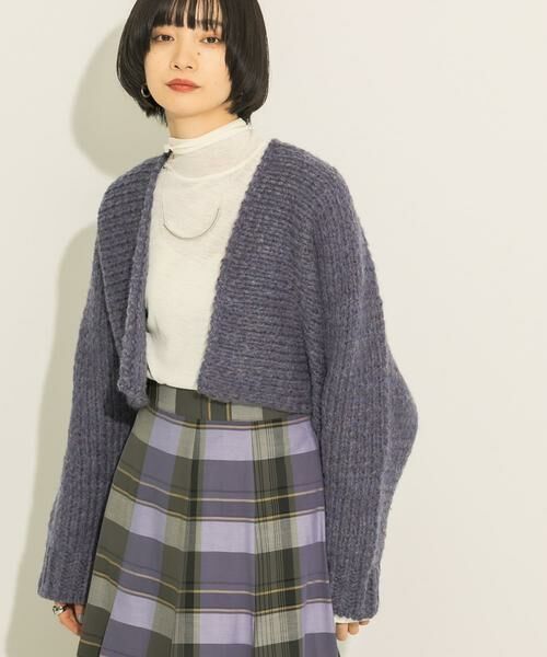 KBF / ケービーエフ カーディガン・ボレロ | ローゲージショートニットカーディガン | 詳細23