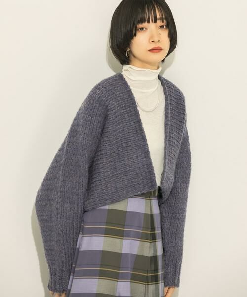 KBF / ケービーエフ カーディガン・ボレロ | ローゲージショートニットカーディガン | 詳細24