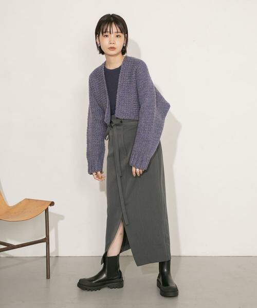 KBF / ケービーエフ カーディガン・ボレロ | ローゲージショートニットカーディガン | 詳細20