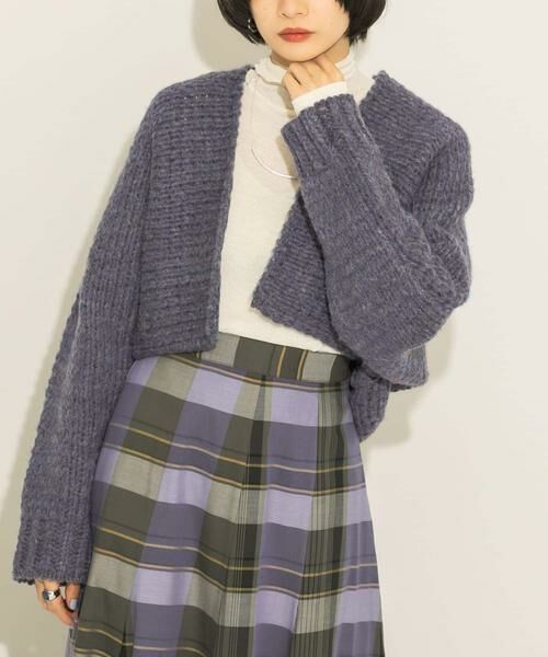 KBF / ケービーエフ カーディガン・ボレロ | ローゲージショートニットカーディガン | 詳細22