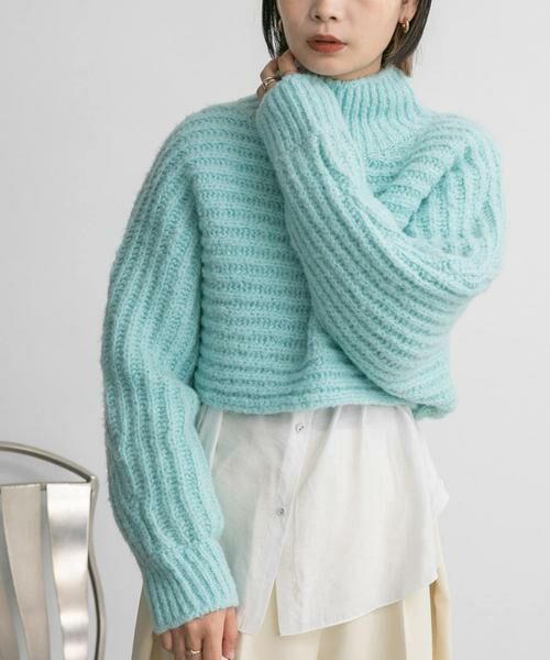 KBF / ケービーエフ ニット・セーター | ハイネックショートニット | 詳細8