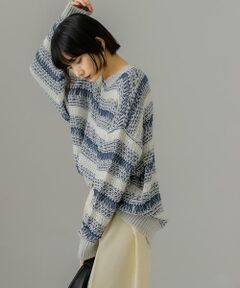 KBF / ケービーエフ ニット・セーター | 透かし編みルーズニット