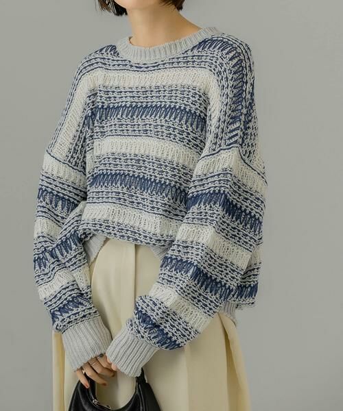 KBF / ケービーエフ ニット・セーター | 透かし編みルーズニット | 詳細2
