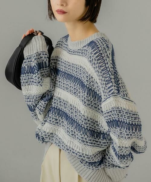 KBF / ケービーエフ ニット・セーター | 透かし編みルーズニット | 詳細3