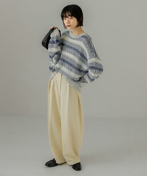 KBF / ケービーエフ ニット・セーター | 透かし編みルーズニット | 詳細6