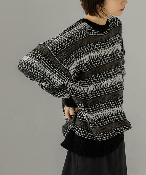 KBF / ケービーエフ ニット・セーター | 透かし編みルーズニット | 詳細13