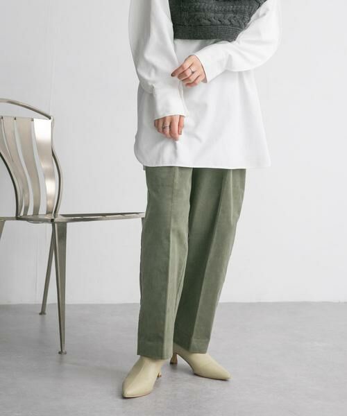 KBF / ケービーエフ その他パンツ | ワンタックコーデュロイパンツ | 詳細8
