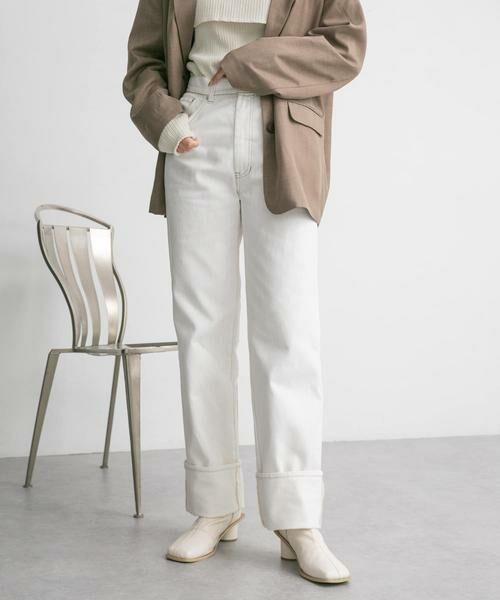 KBF / ケービーエフ デニムパンツ | ターンアップストレートデニム | 詳細1