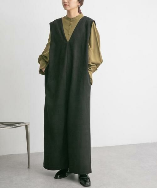 KBF / ケービーエフ サロペット・オールインワン | ショルダータックスエードサロペット | 詳細3