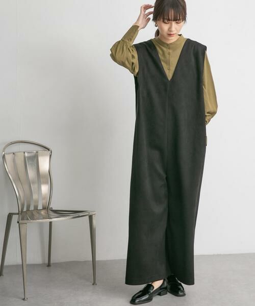 KBF / ケービーエフ サロペット・オールインワン | ショルダータックスエードサロペット | 詳細4