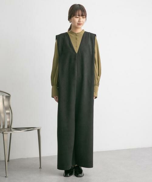 KBF / ケービーエフ サロペット・オールインワン | ショルダータックスエードサロペット | 詳細9