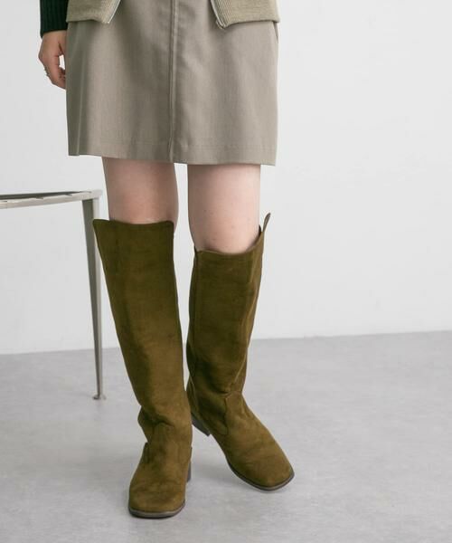 KBF / ケービーエフ ブーツ（ショート丈） | スエードロングブーツ | 詳細1