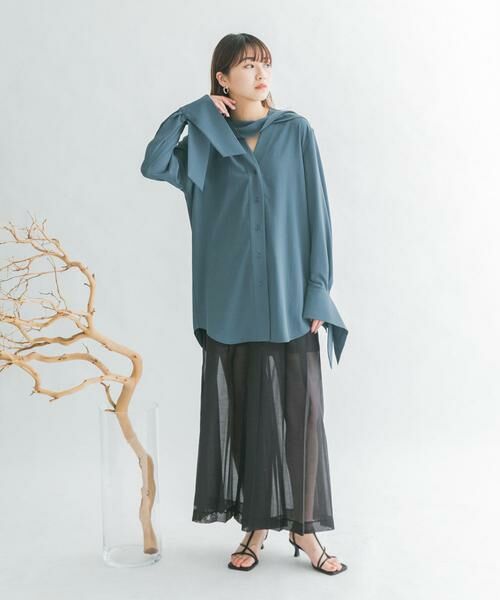 KBF / ケービーエフ シャツ・ブラウス | ロングタイシャツ | 詳細7