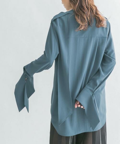 KBF / ケービーエフ シャツ・ブラウス | ロングタイシャツ(ブルー系その他)