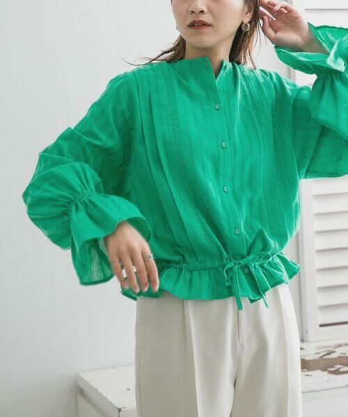 KBF / ケービーエフ シャツ・ブラウス | BACKリボンボリュームスリーブブラウス | 詳細1