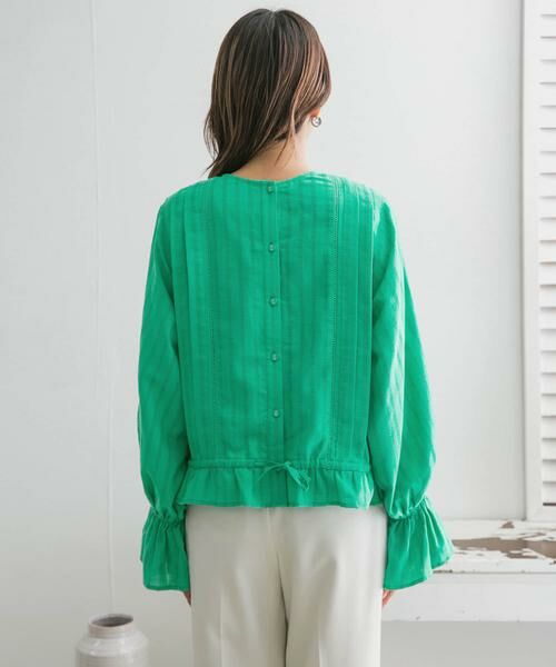 KBF / ケービーエフ シャツ・ブラウス | BACKリボンボリュームスリーブブラウス | 詳細12