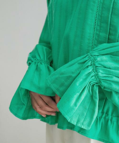 KBF / ケービーエフ シャツ・ブラウス | BACKリボンボリュームスリーブブラウス | 詳細16