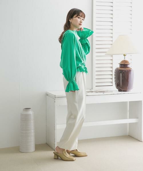 KBF / ケービーエフ シャツ・ブラウス | BACKリボンボリュームスリーブブラウス | 詳細8