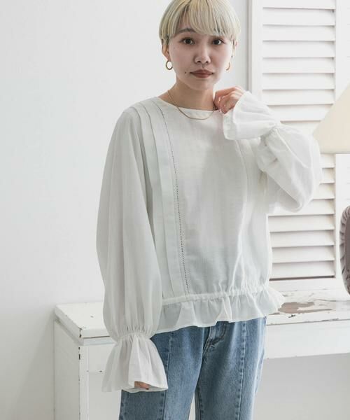 KBF / ケービーエフ シャツ・ブラウス | BACKリボンボリュームスリーブブラウス | 詳細20