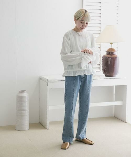 KBF / ケービーエフ シャツ・ブラウス | BACKリボンボリュームスリーブブラウス | 詳細24