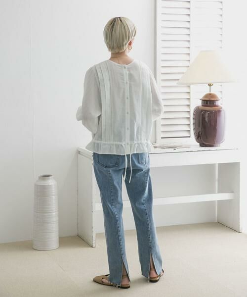 KBF / ケービーエフ シャツ・ブラウス | BACKリボンボリュームスリーブブラウス | 詳細26